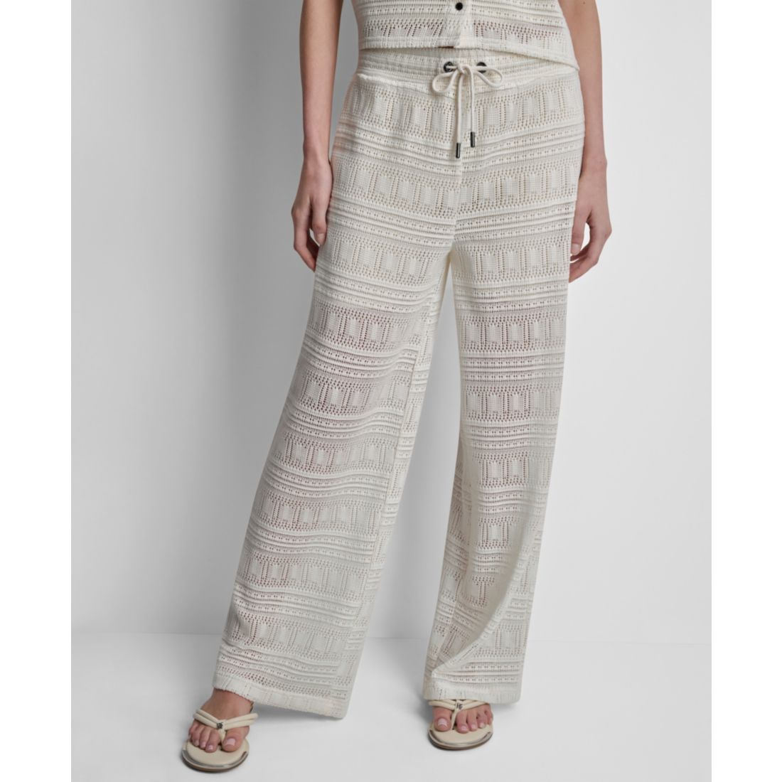DKNY Women's Straight-Leg Drawstring Pants