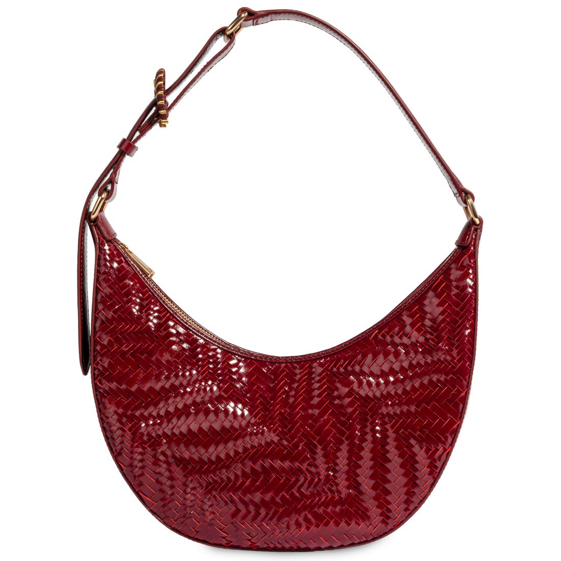 Sam Edelman Charli Woven Crescent Adjustable Small Shoulder Handbag