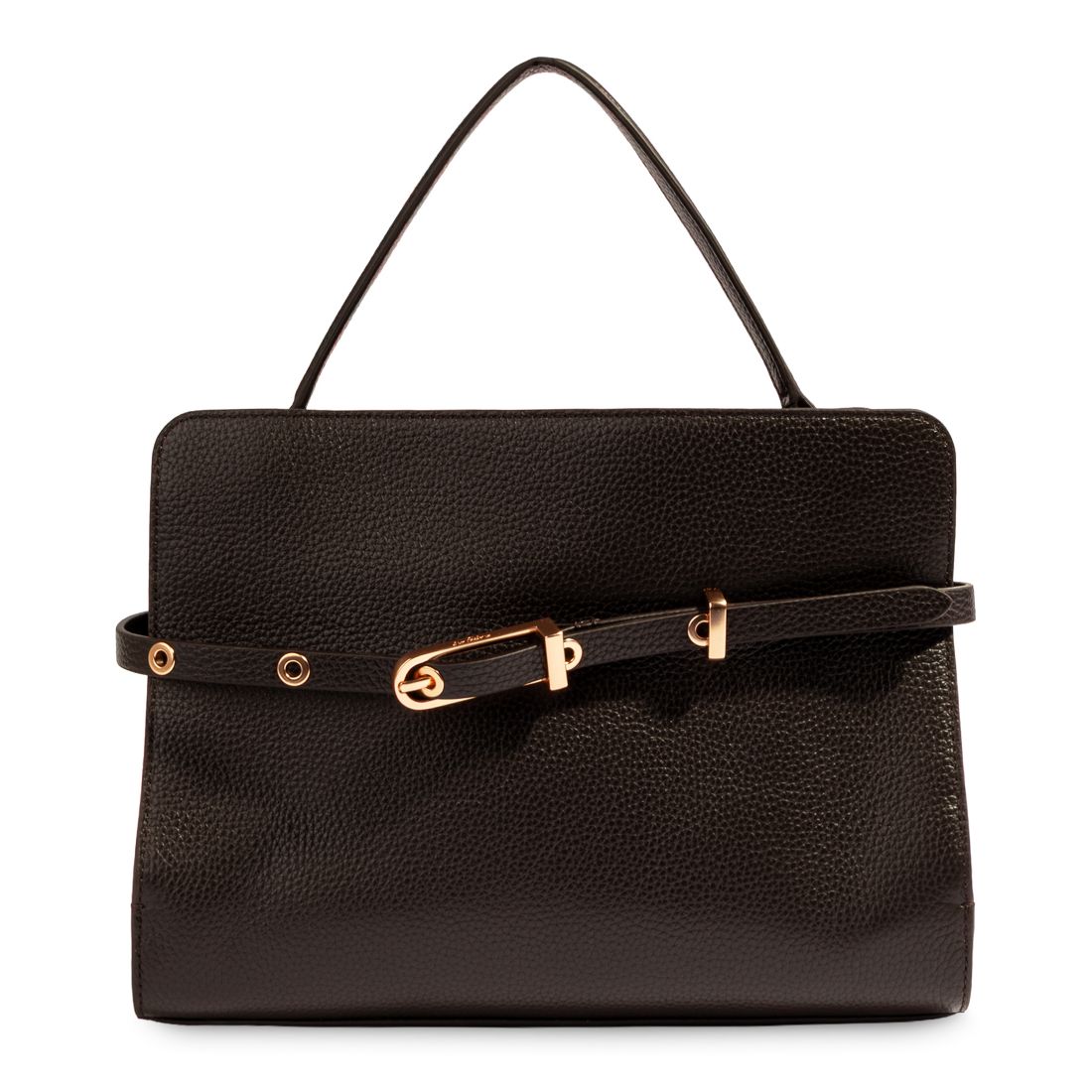 Sam Edelman Structured Florence Medium Leather Satchel Handbag