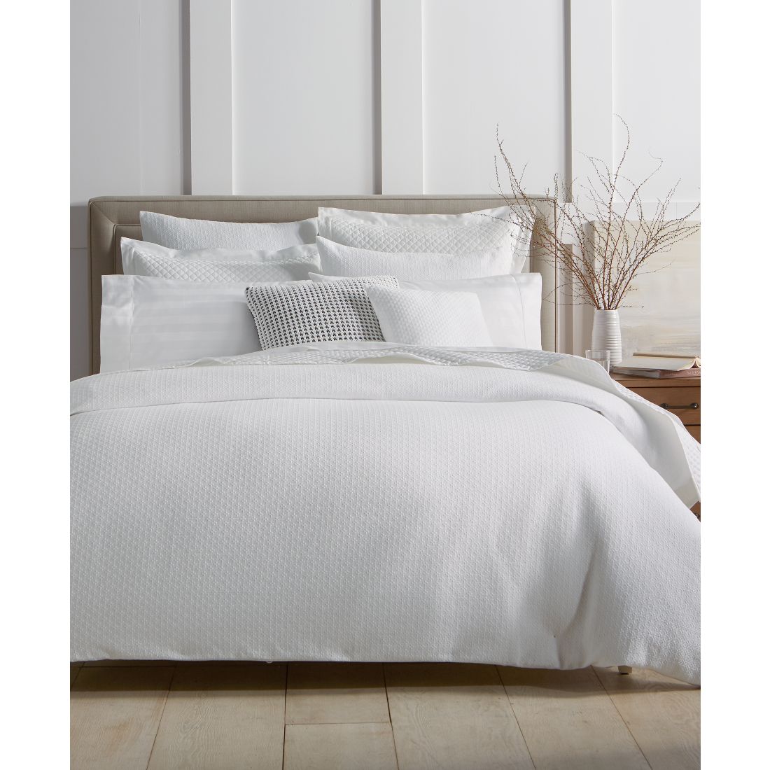 Charter Club Diamond Dot 300 Thread Count 2-Pc. Comforter Set, Twin, Exclusively at Macy's