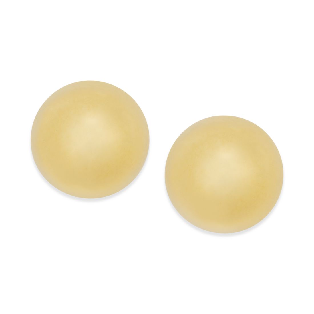 Macy's Polished Ball Stud Earrings in 10k Gold