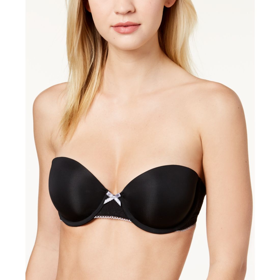 B.tempt'd by Wacoal Modern Method Strapless Picot-Trimmed Bra 954217