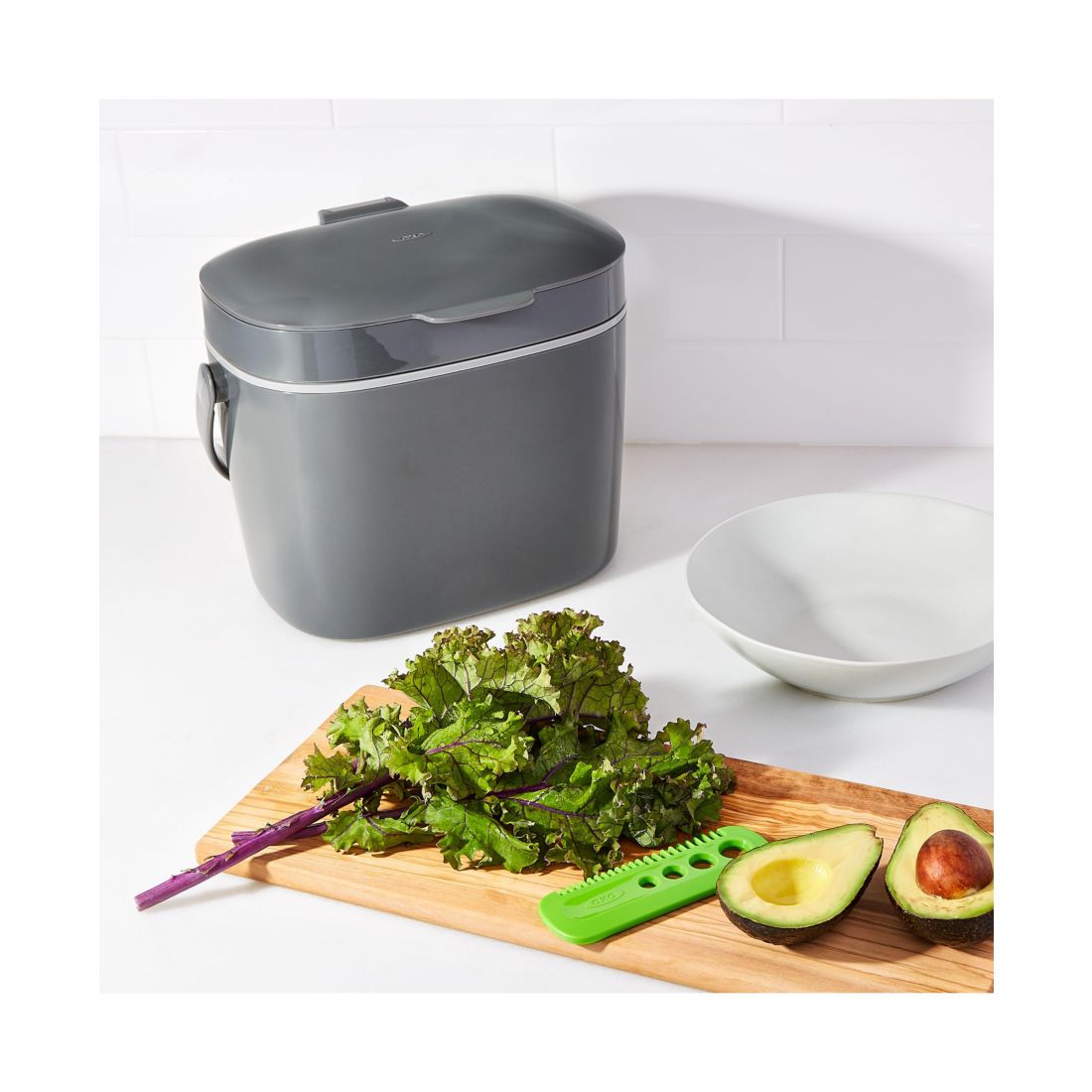 Oxo 1.75 Gallon Compost Bin, Charcoal