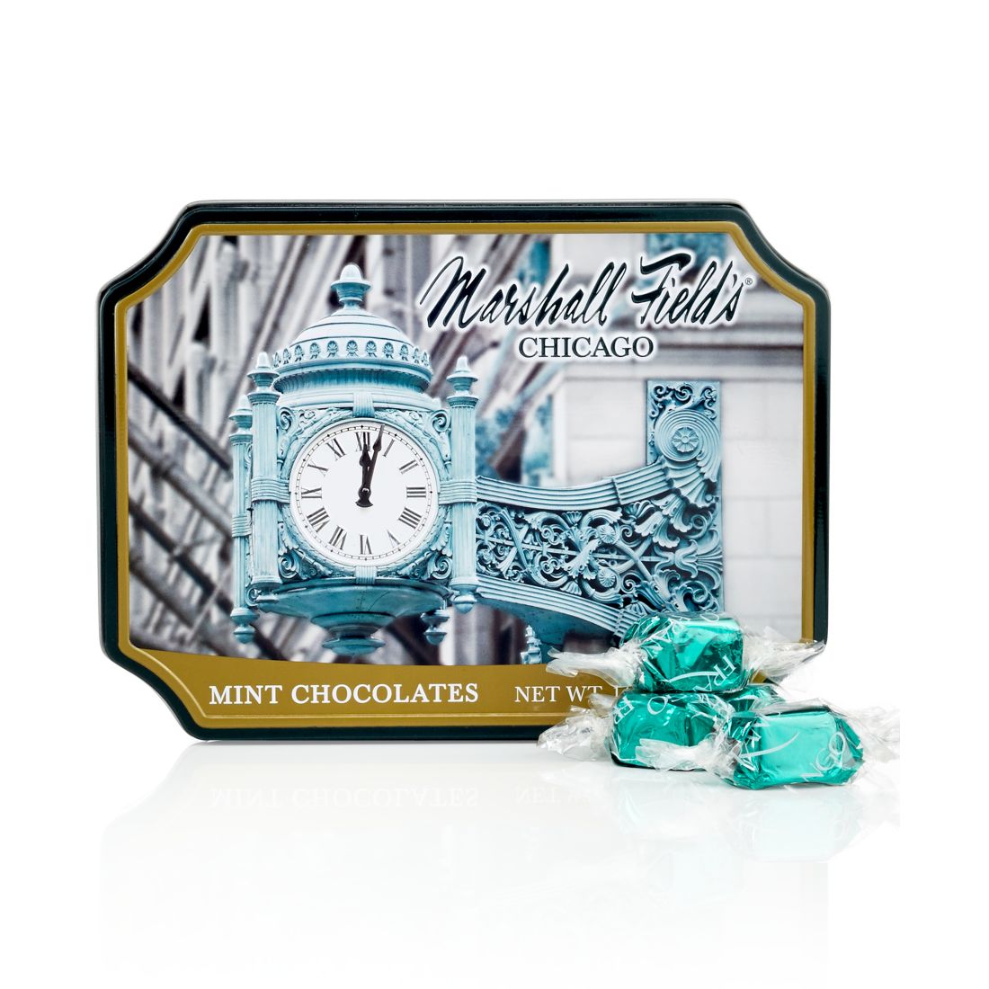 Frango Chocolates Marshall Field's Milk Mint Chocolate Tin, Created for Macy's