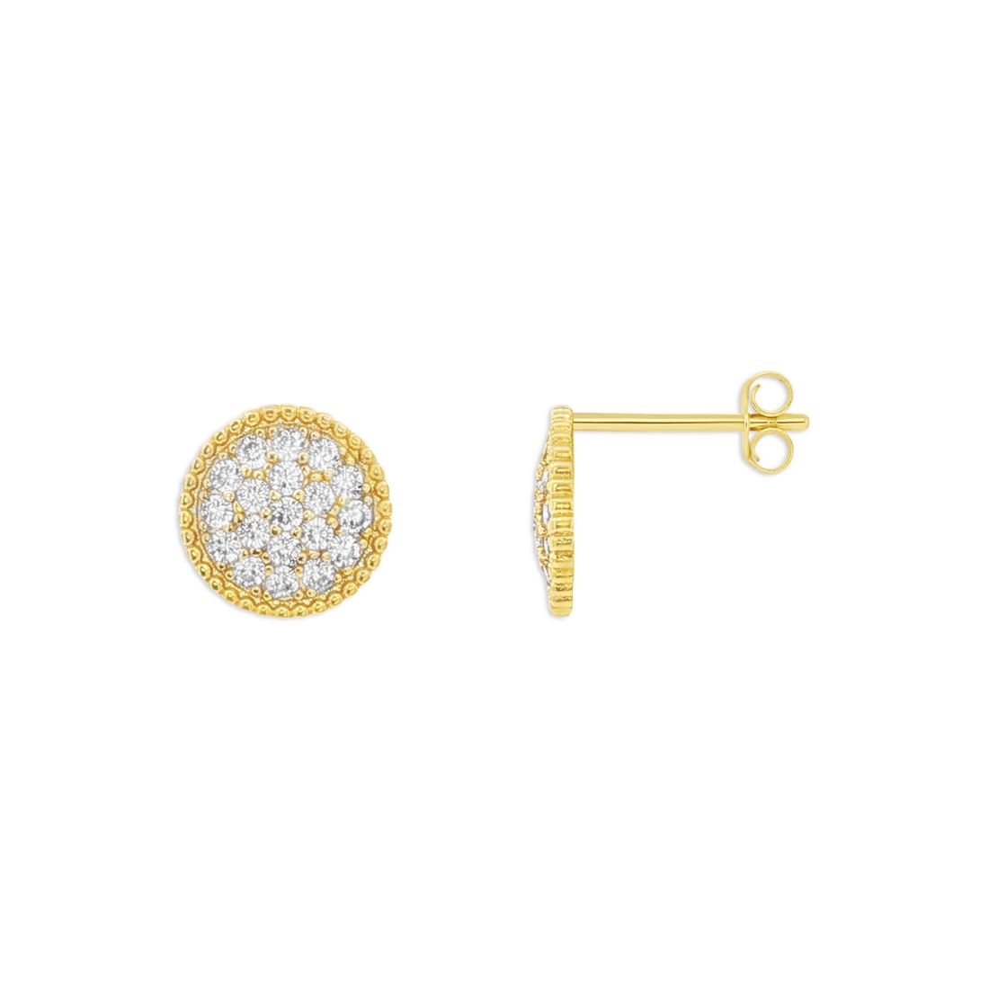 Giani Bernini Round Pave Cz Studs