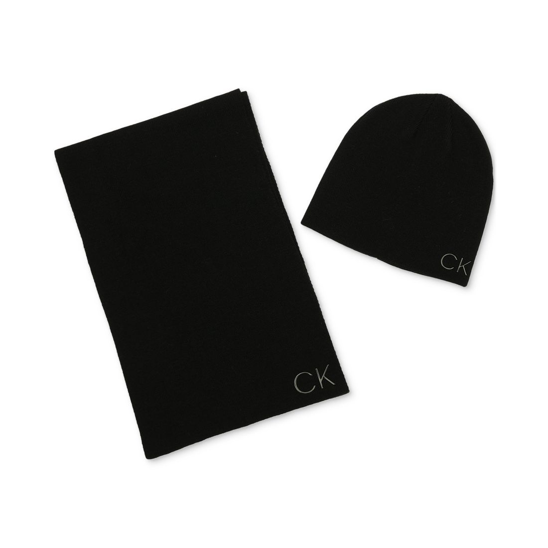 Calvin Klein Men's Logo Scarf & Beanie Set