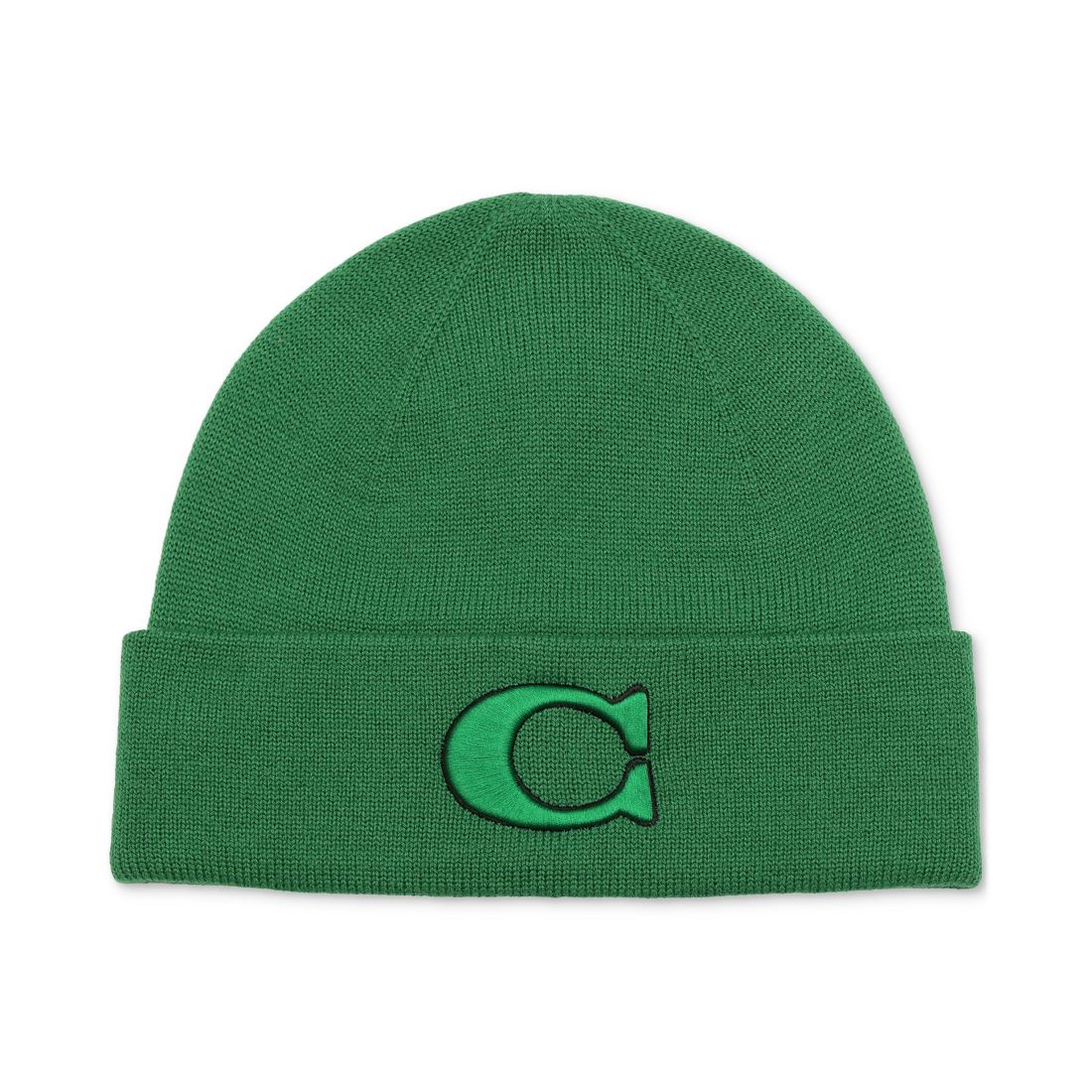 Macy*s Coach Men's Varsity Logo Beanie available now at Menlo Park Mall