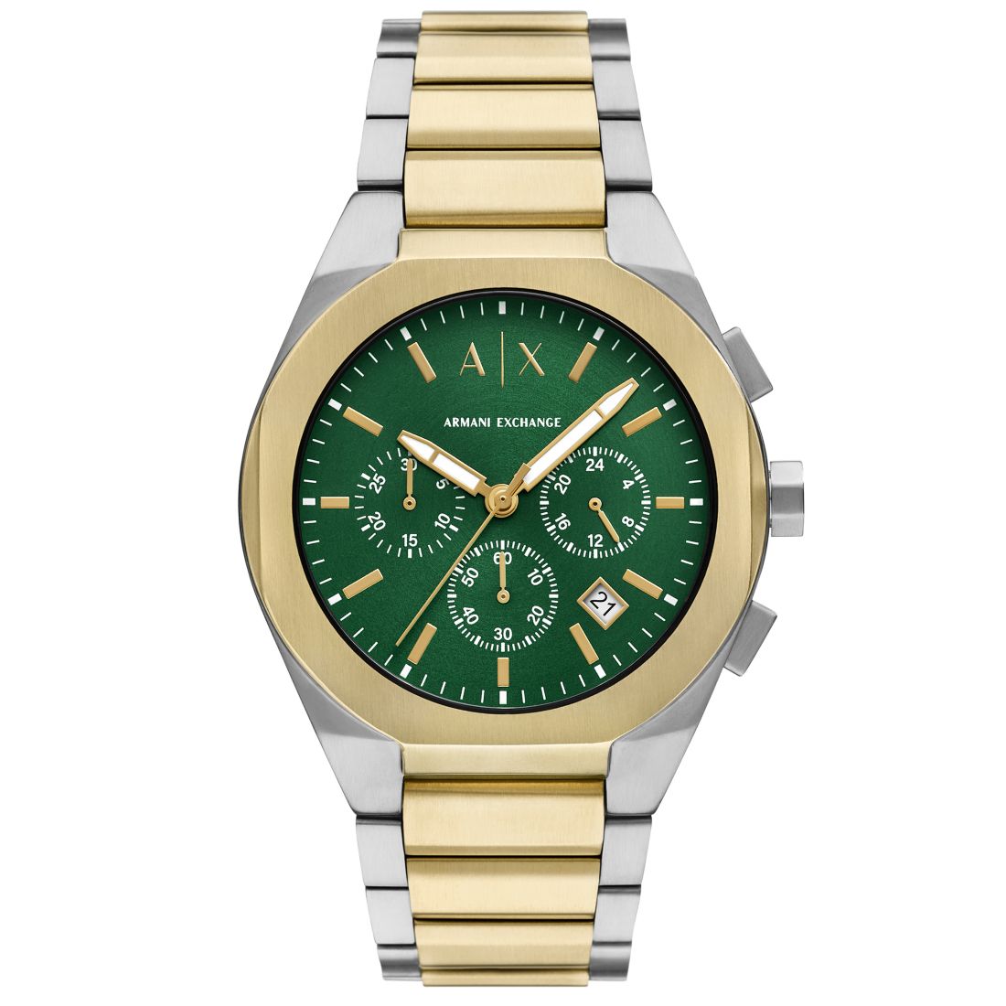 A|x Armani Exchange Men's Sync Quartz Chronograph Two-Tone Stainless Steel Watch 42mm