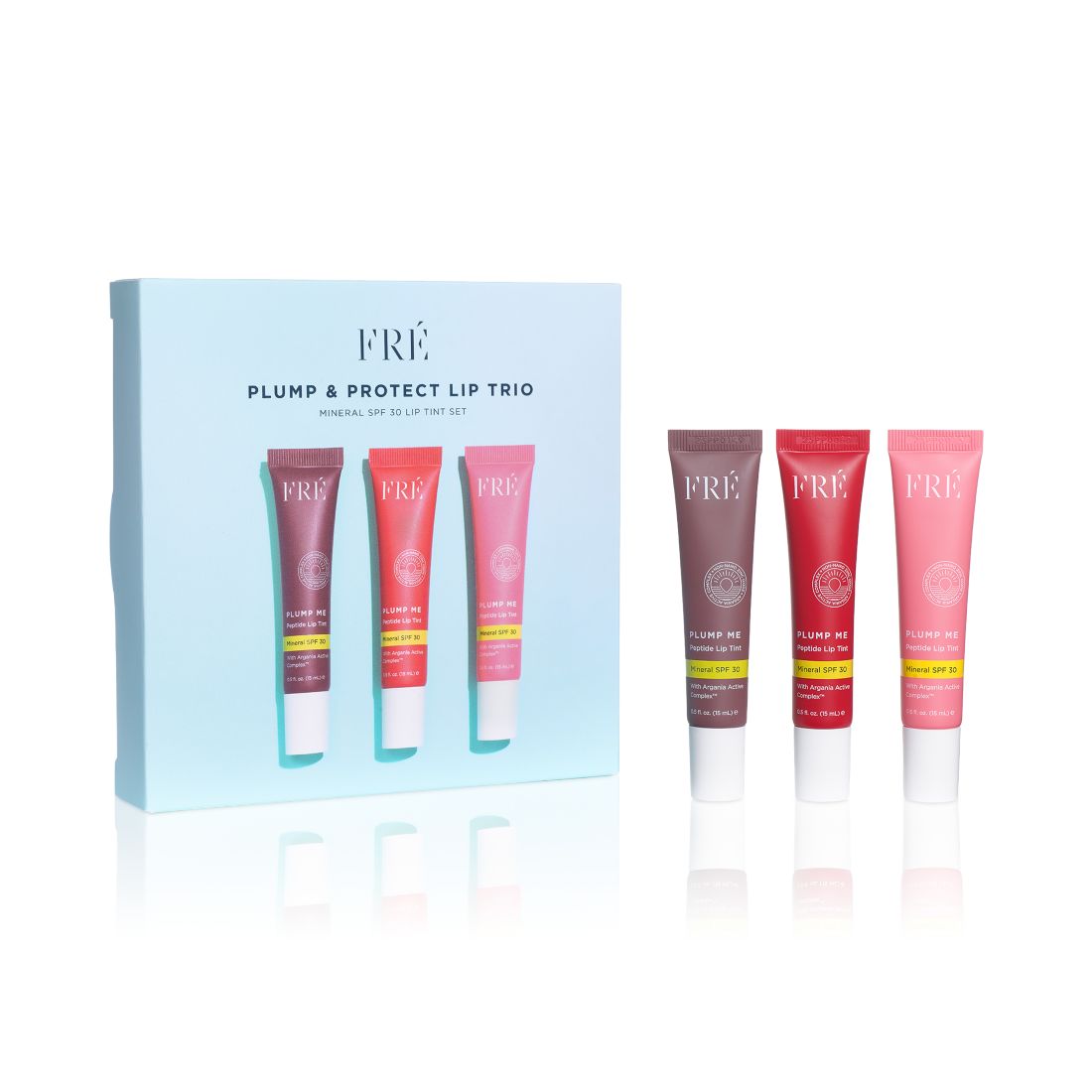 Fre 3-Pc. Plump & Protect Mineral Spf 30 Lip Tint Set