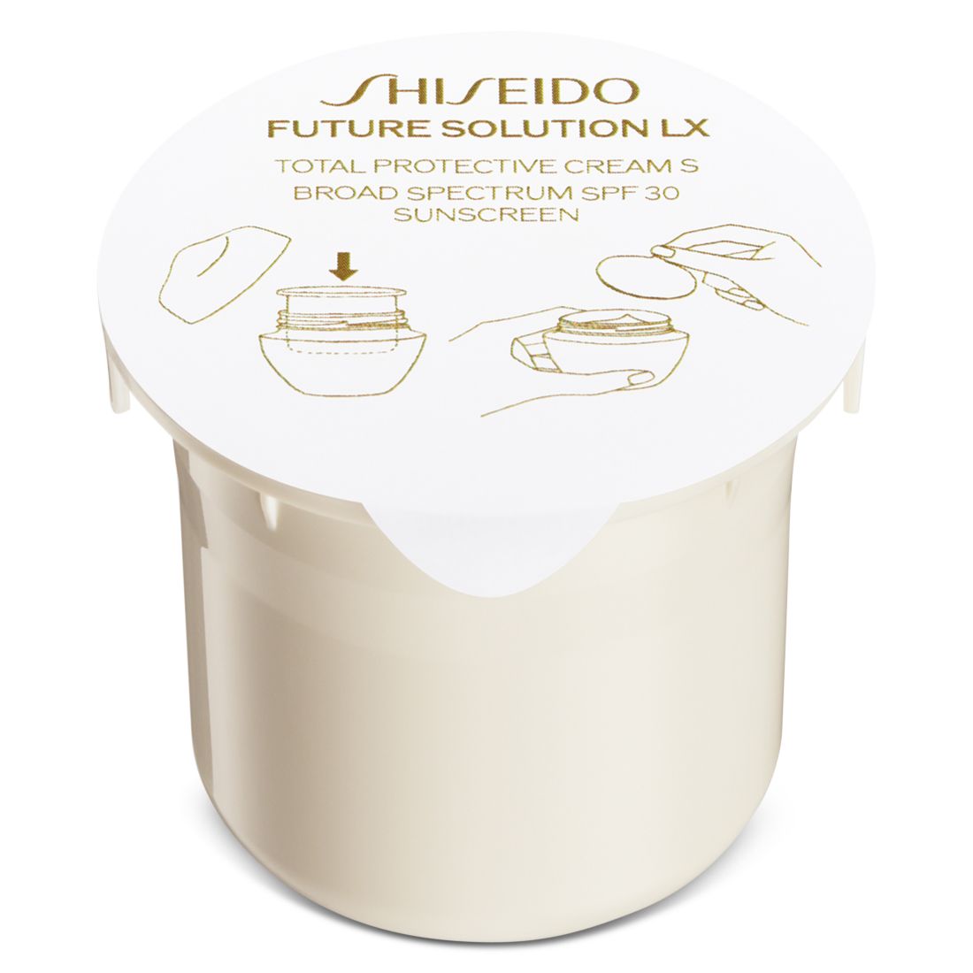 Shiseido Future Solution Lx Total Protective Cream Spf 30 Refill, 1.8 oz.