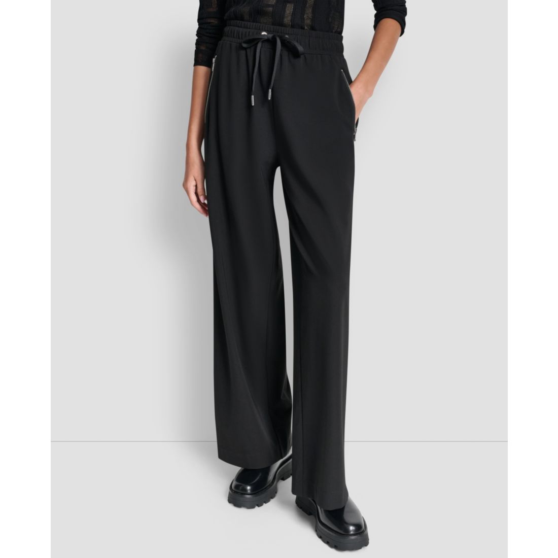 Dkny Women's Pull-On Wide-Leg Pants