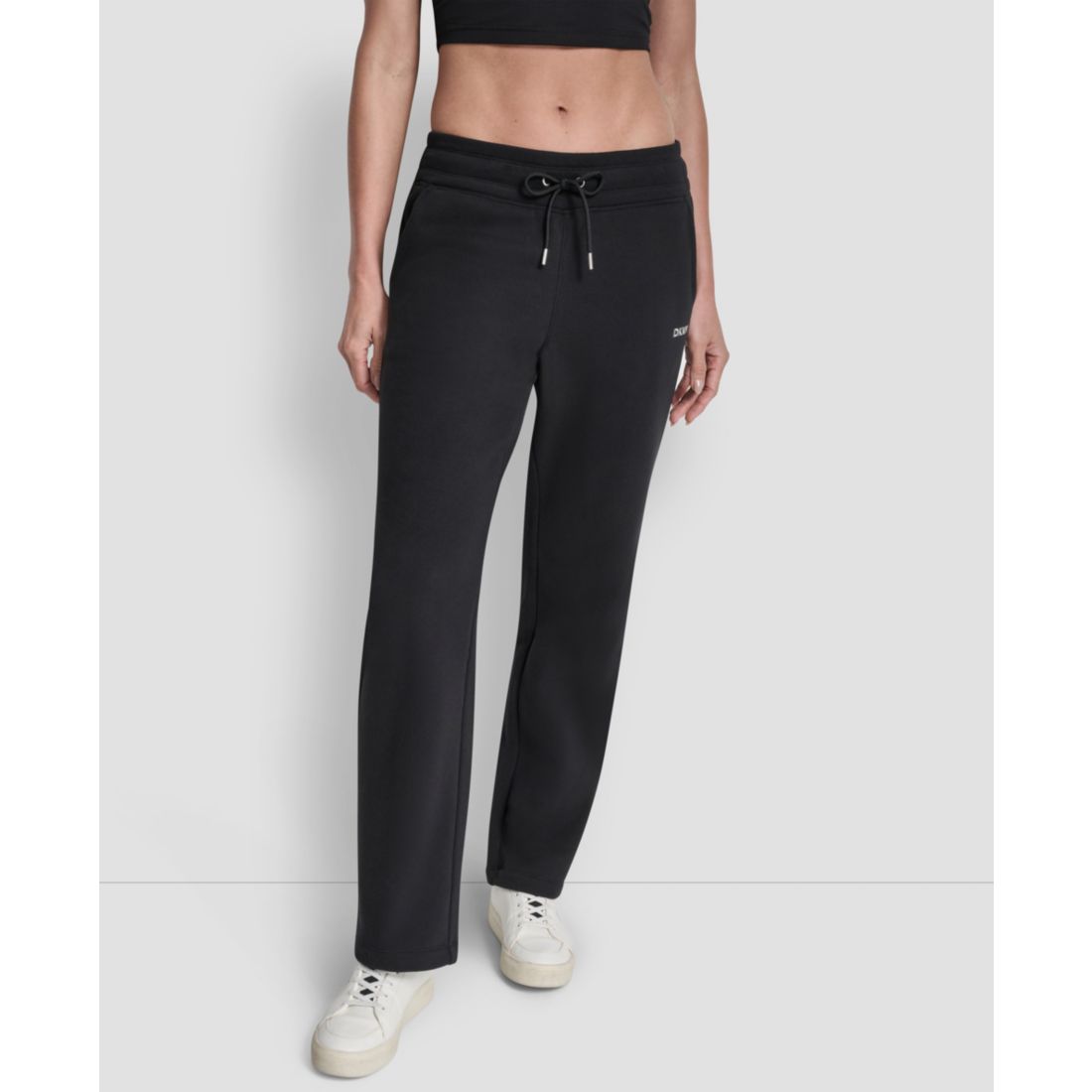 DKNY Women's Metallic Bubble Open Leg Pull-On Pants