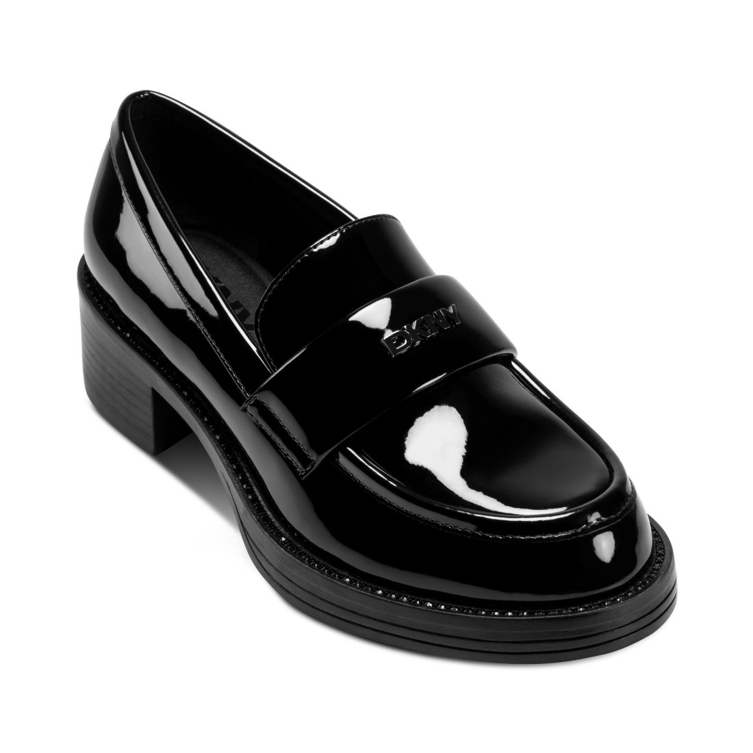 DKNY Civelli Heeled Round Toe Slip-on Loafers
