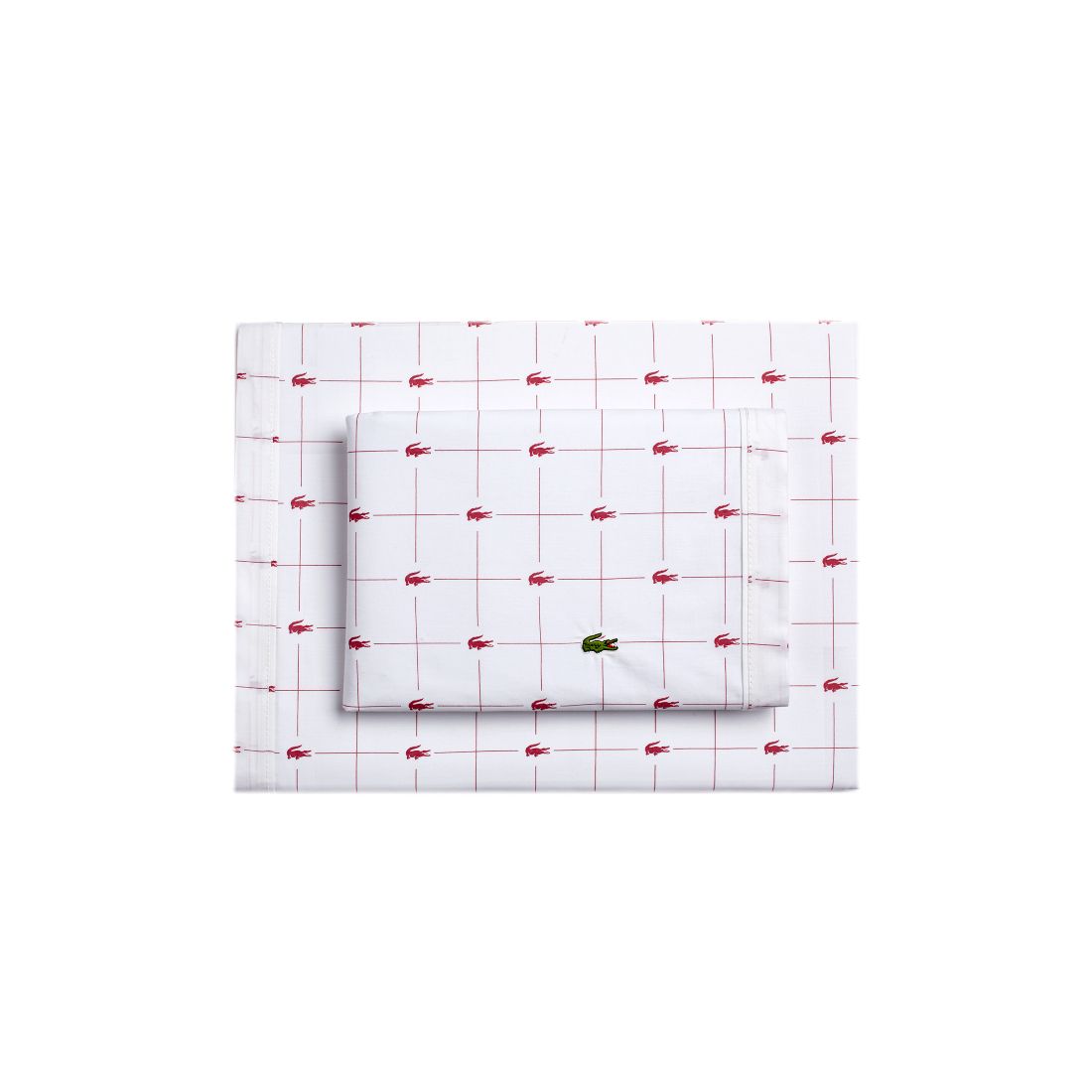 Lacoste Home Lacoste Mini Geo Logo 200-Thread Count Cotton 4-Pc. Sheet Set, King
