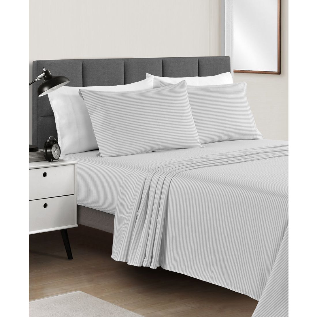 Fairfield Square Collection Sunham Microfiber Easy Care Printed 4-Pc. Sheet Set, Queen