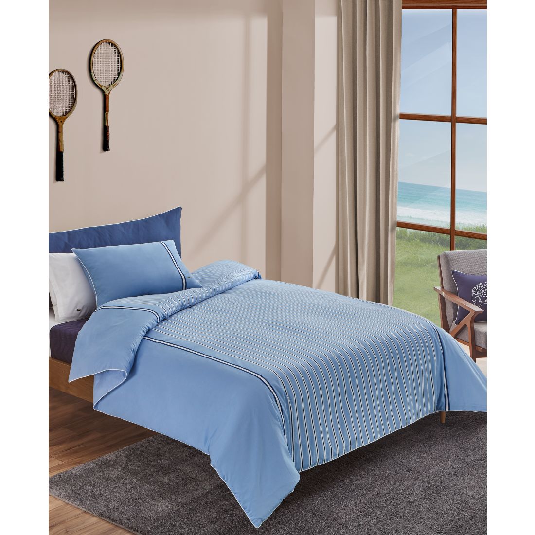 Lacoste Home Stripe 2-Pc. Comforter Set, Twin