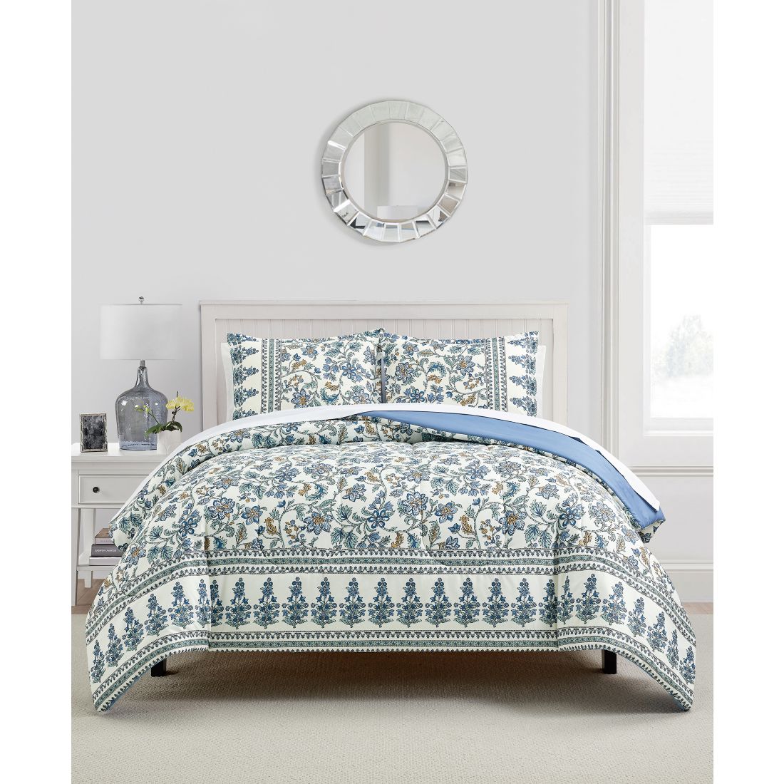 Macy's Sunham Jasmine Floral-Print 3-Pc. Comforter Sets