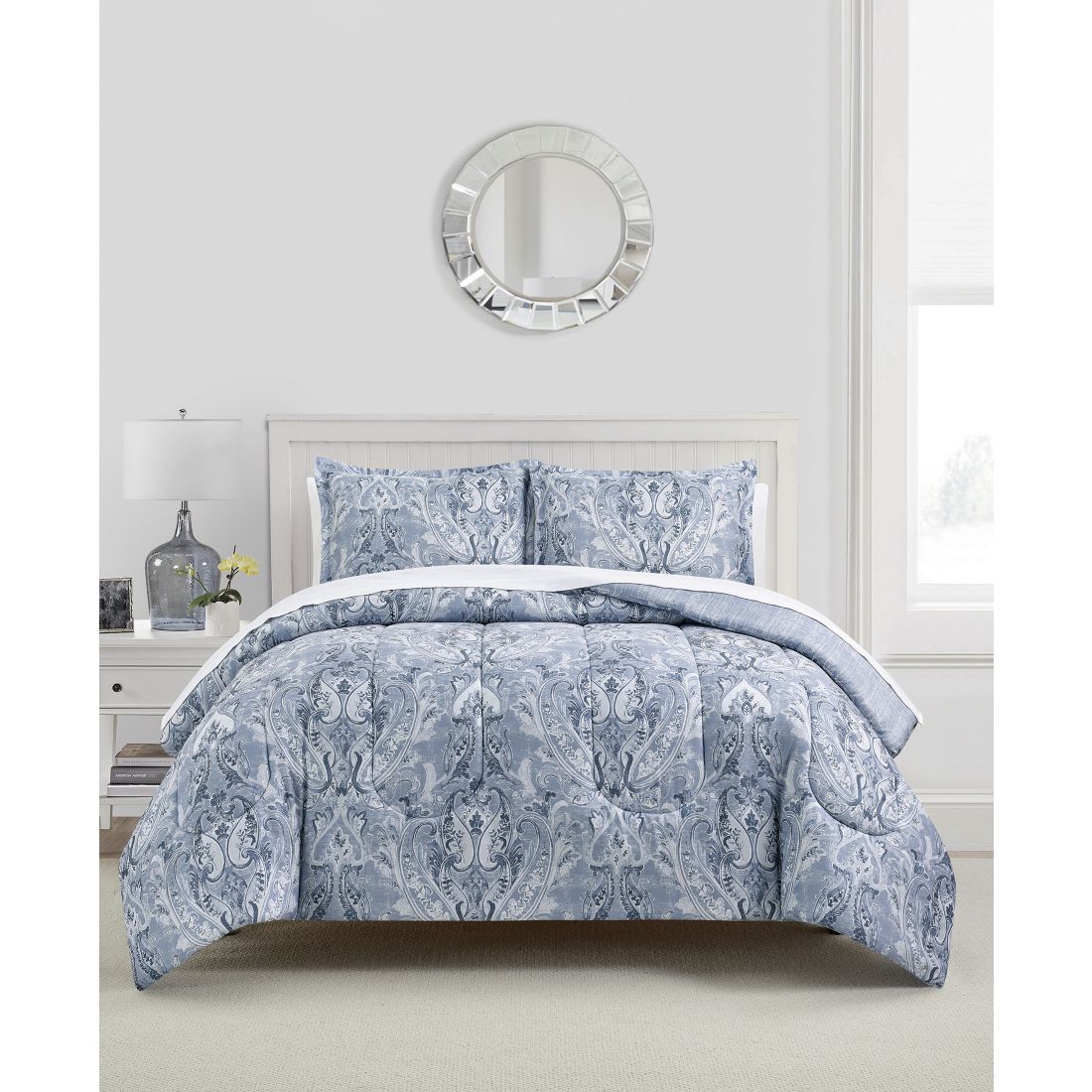 Macy's Sunham Leah Damask 3-Pc. Comforter Sets