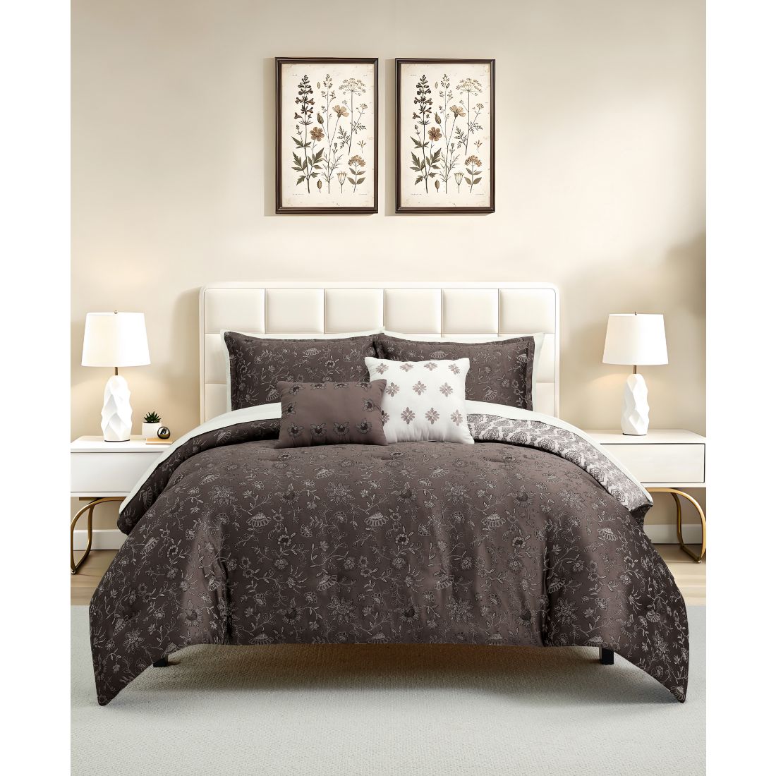 Macy's Zuri Fade-Resistant 9-Piece Comforter Set, Queen