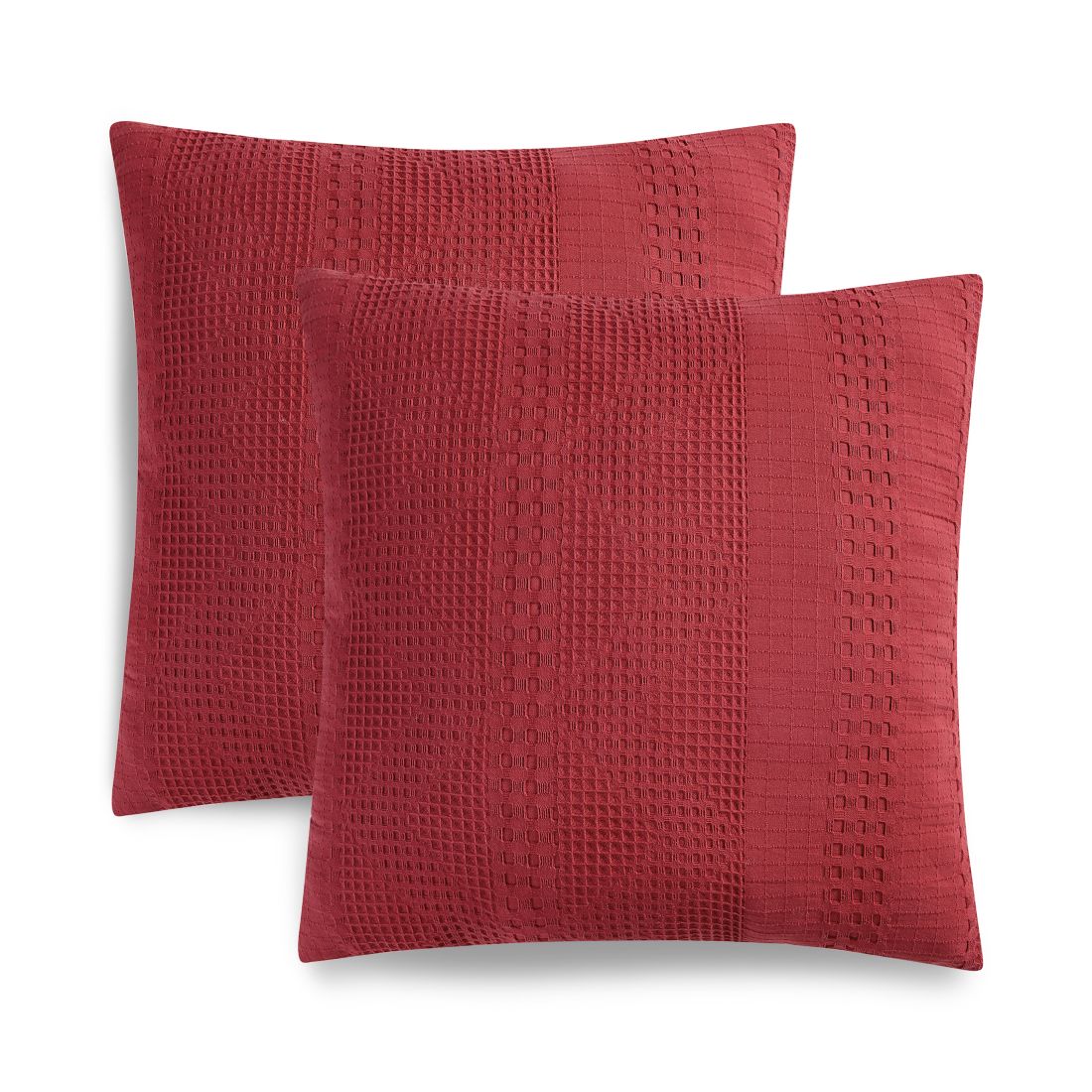 Macy s Seventh Studio Waffle Stitch 2 Pack Decorative Pillows 20 x 20 available now at Lakeline Mall