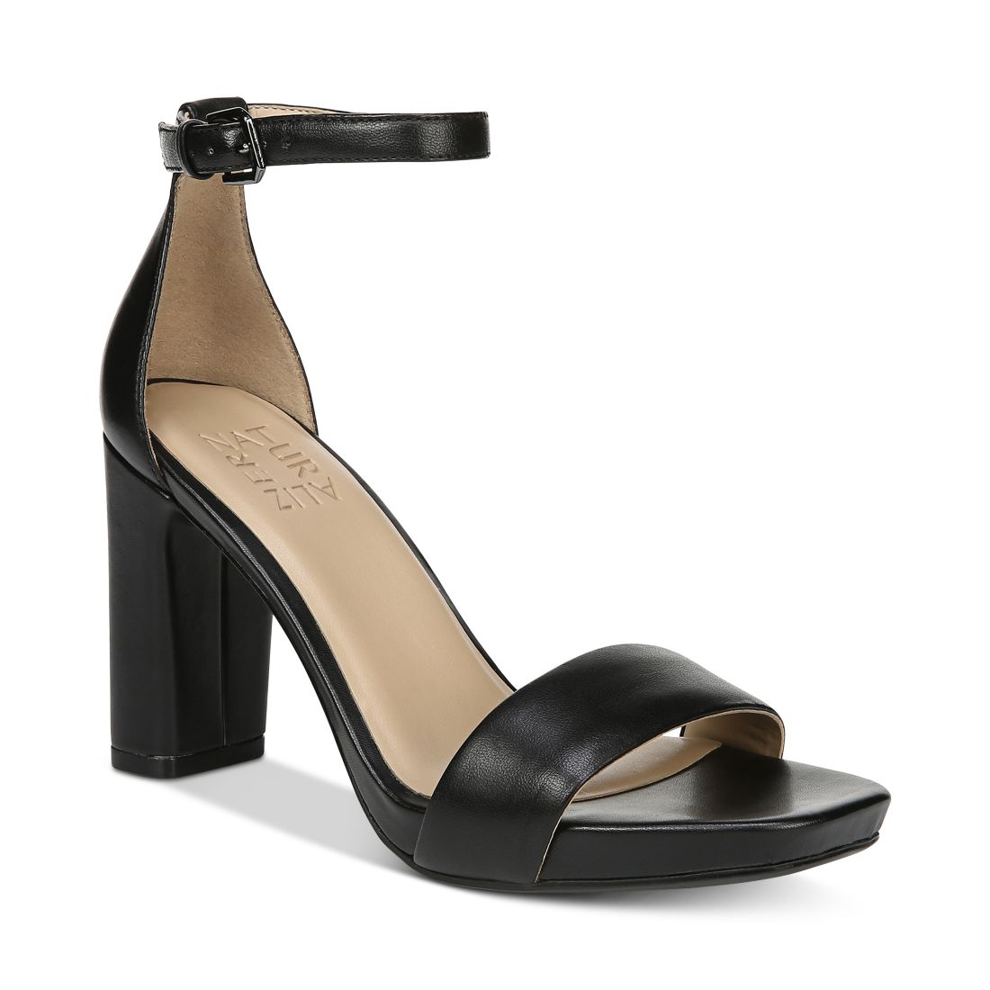 Naturalizer Joy Square Toe Ankle Strap Dress Sandals