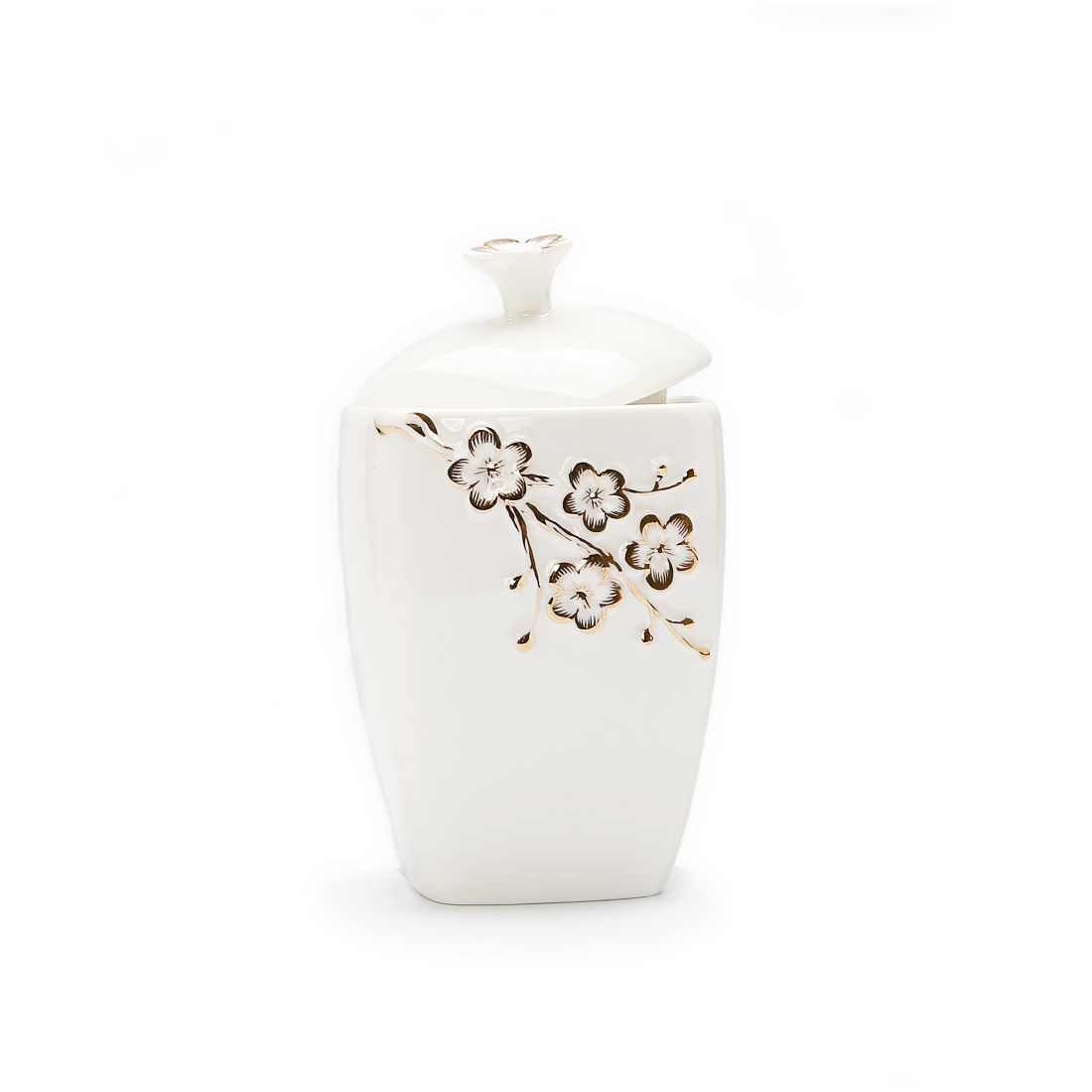 Classic Touch Sugar Bowl Floral Artwork