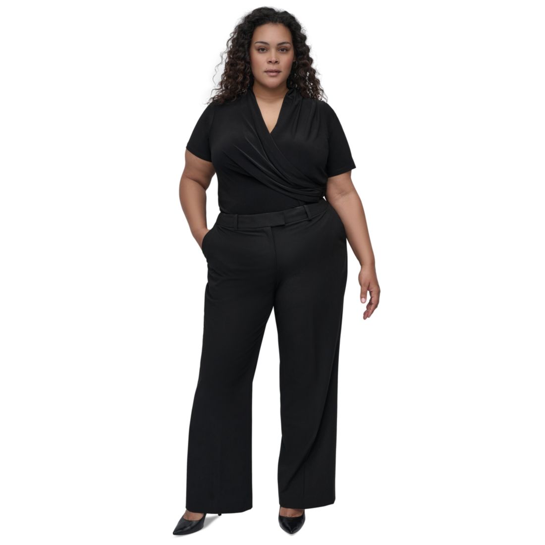 Dkny Plus Size Wide-Leg Pants