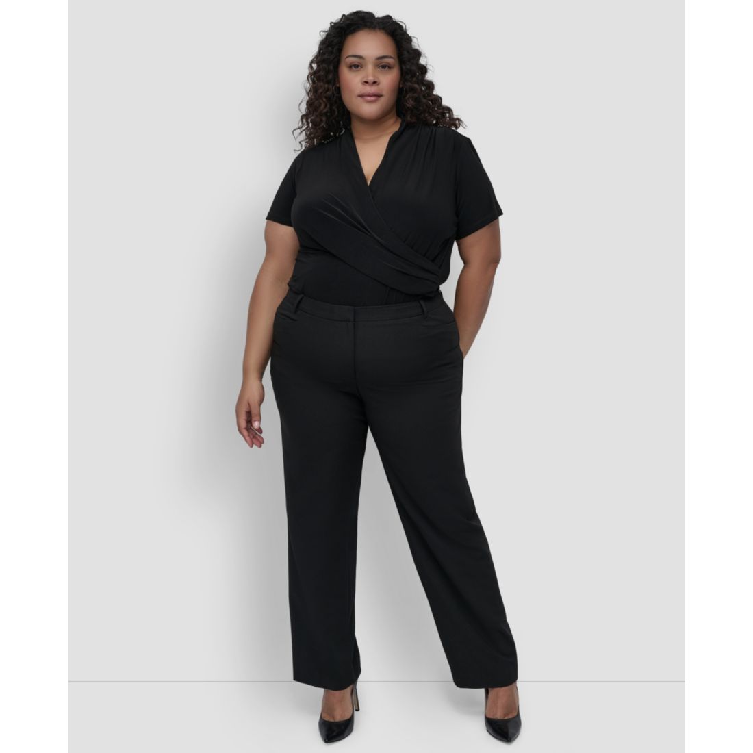 Dkny Plus Size Modern-Fit Pants