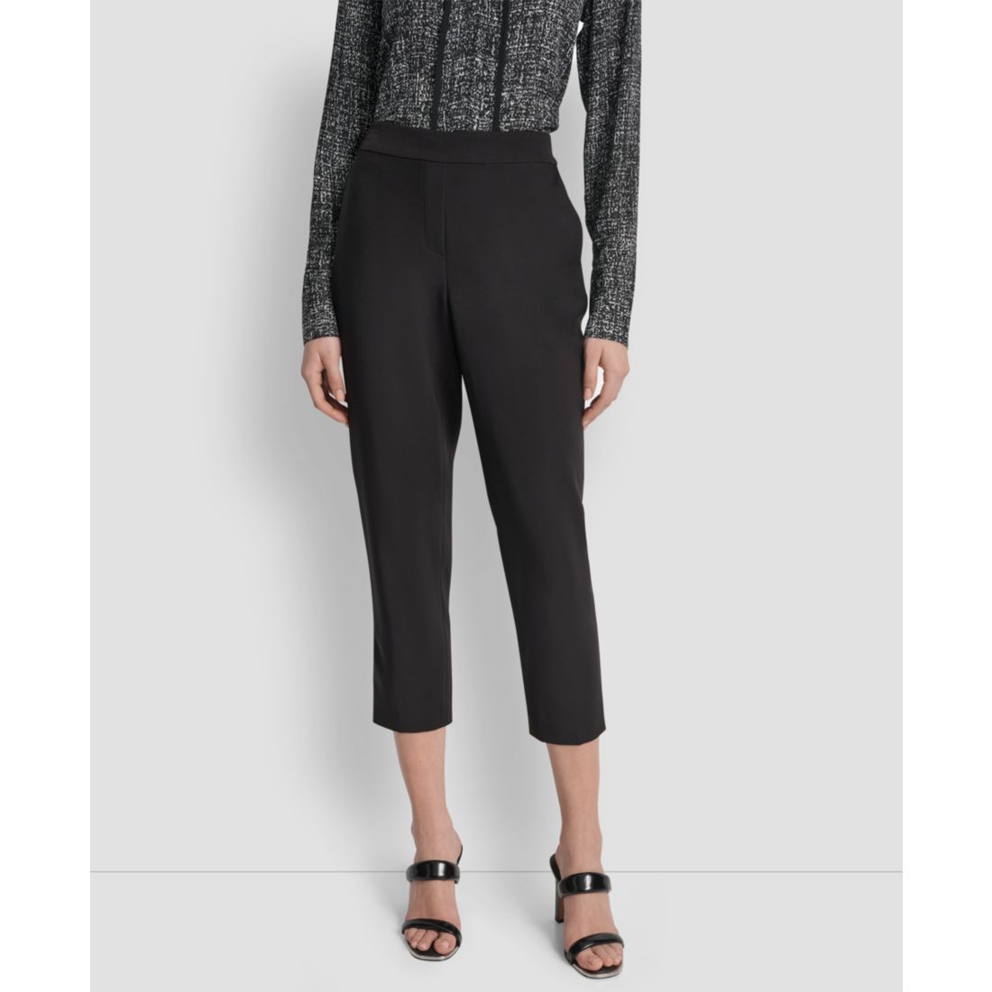 Dkny Petite Mid-Rise Pull-On Cropped Pants