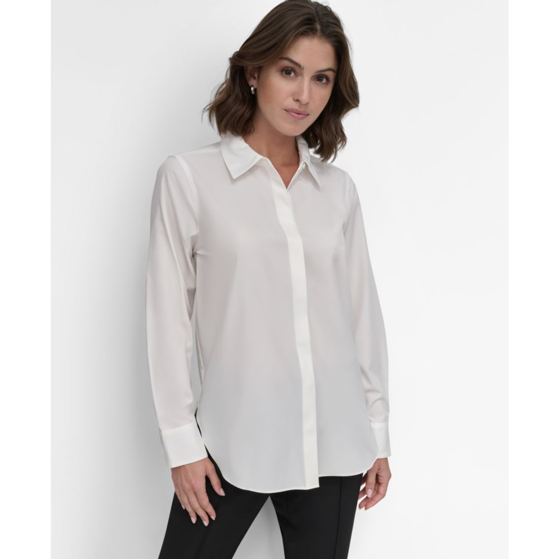 Dkny Women's Button-Front Blouse