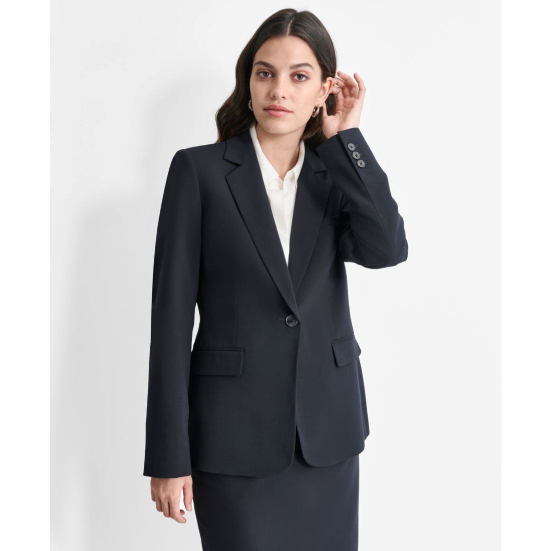 Dkny Women's Single-Button-Front Long-Sleeve Jacket