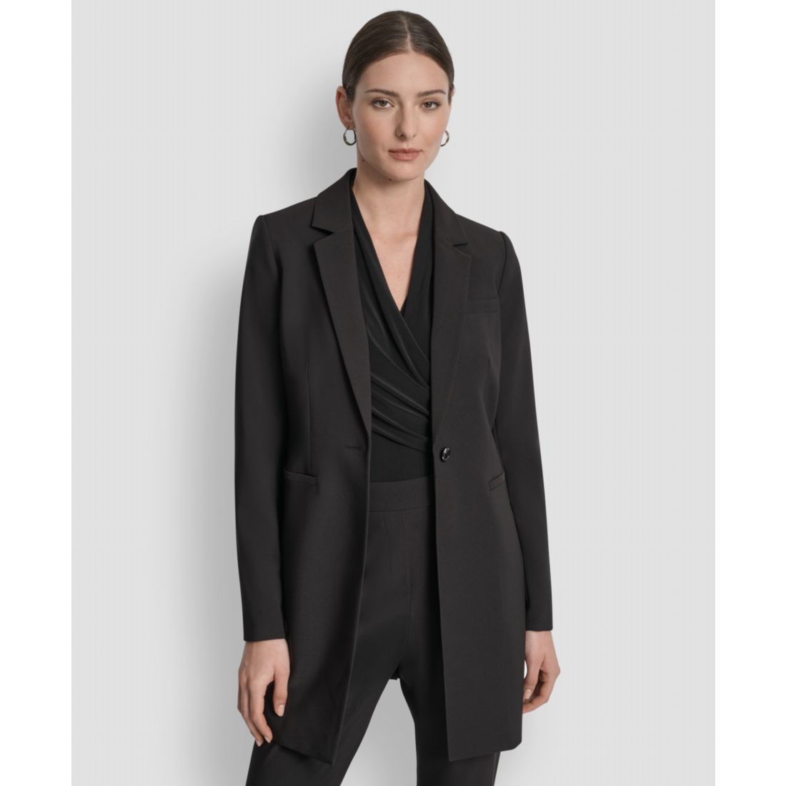 Dkny Women's Single-Button Long-Sleeve Blazer