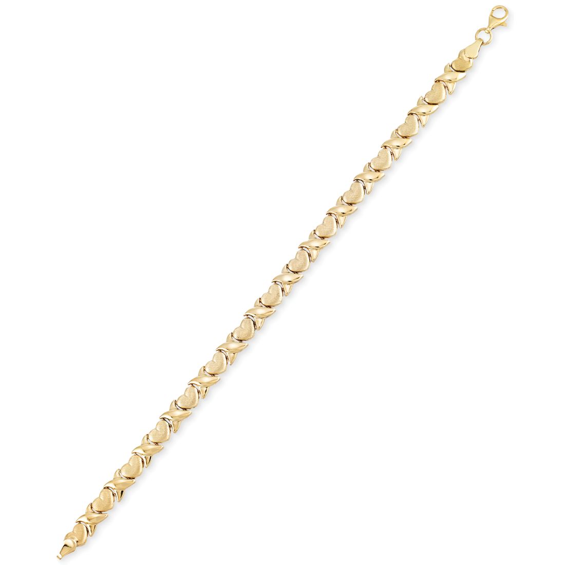 Macy's Heart Link Bracelet in 10k Gold