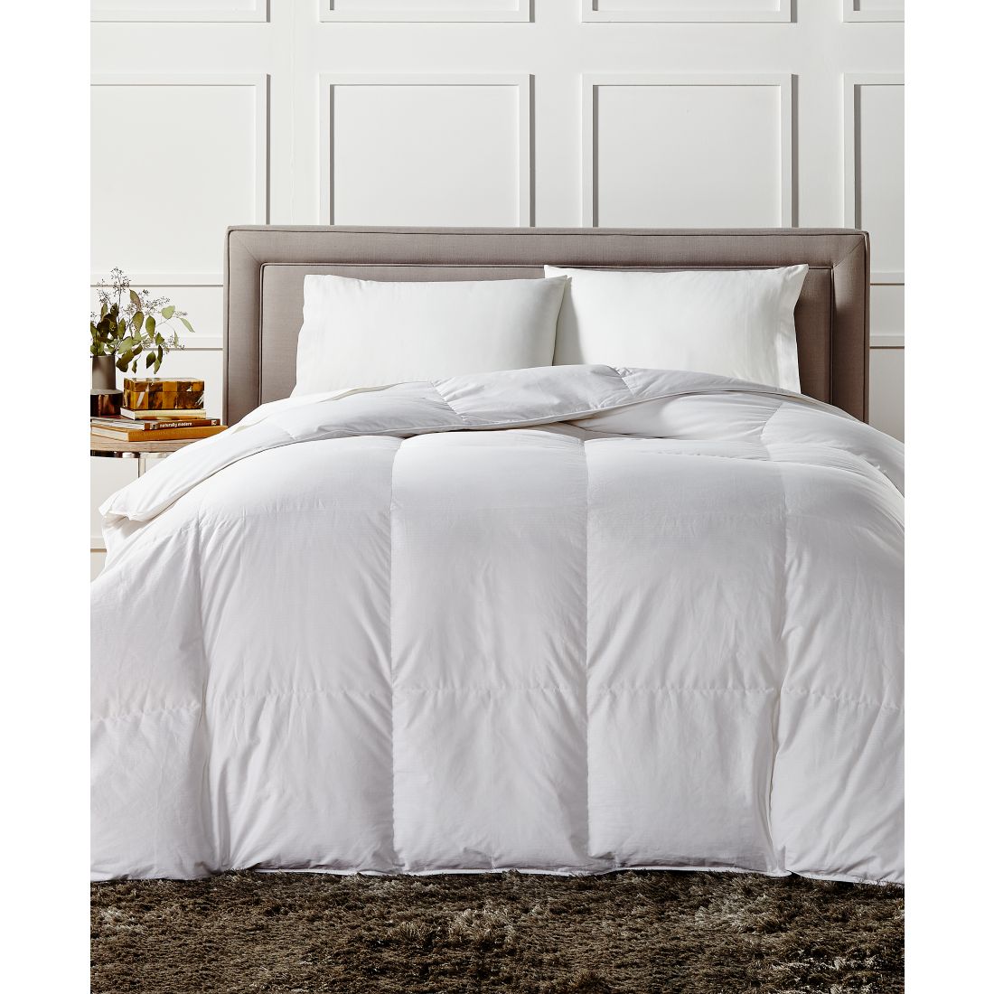 Charter Club White Down Medium Weight Comforter, Twin, Exclusively at Macy's