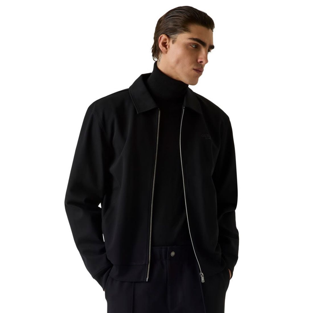 Guess Men's Zip Up Long-Sleeve Track Jacket
