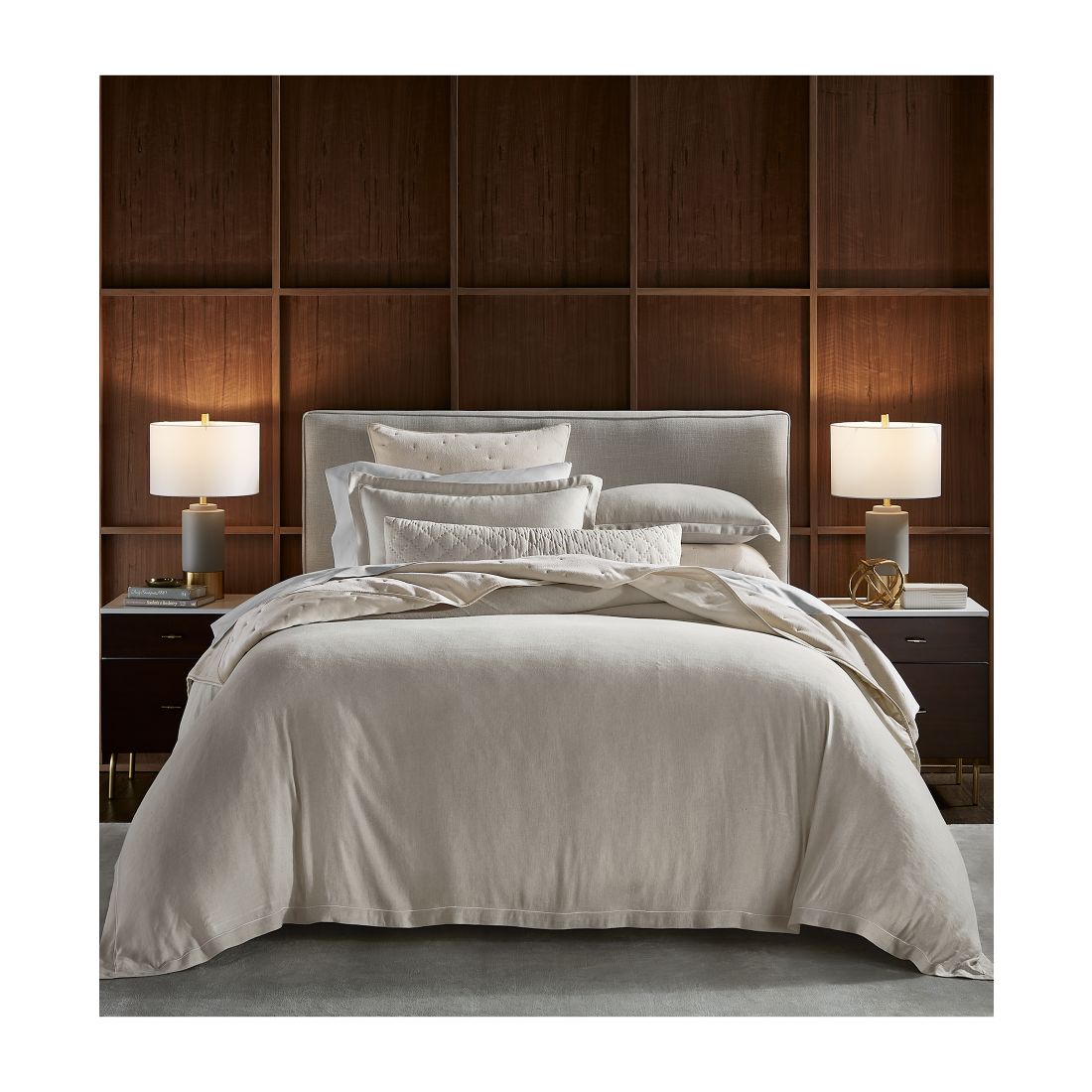 Hotel Collection Linen/Modal Blend 3-Pc. Comforter Set, King, Exclusively at Macy's