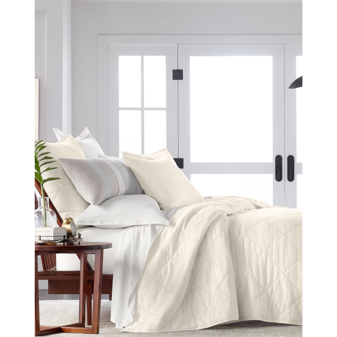 Hotel Collection Dobby Diamond 3-Pc. Coverlet Set, Full/Queen, Exclusively at Macy's
