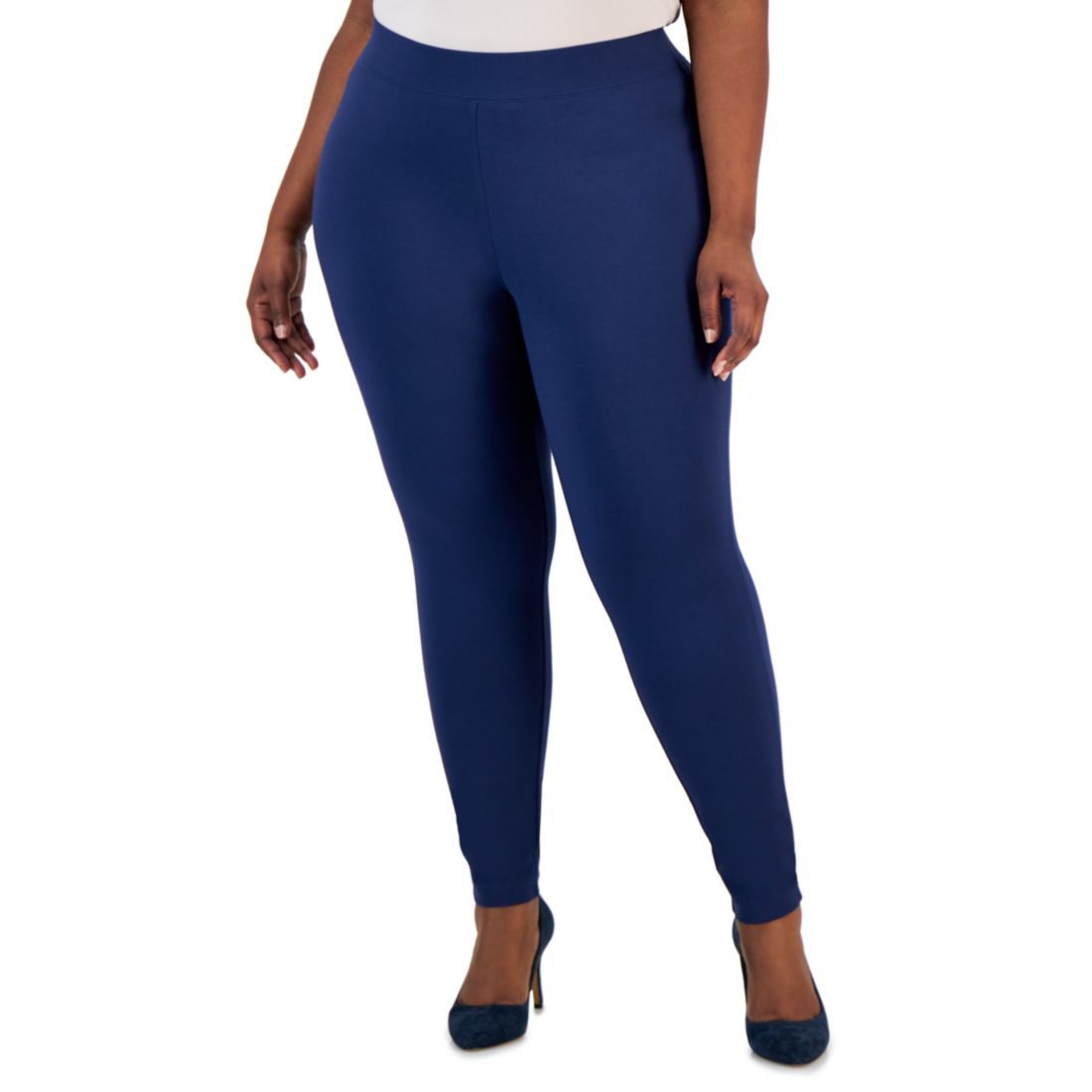 I.n.c. International Concepts Plus Size Skinny Pull-On Ponte Pants, Created for Macy's