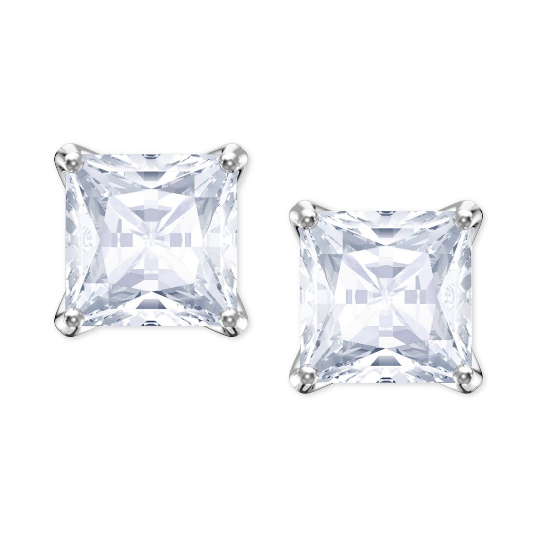 Swarovski Crystal Square Stud Earrings
