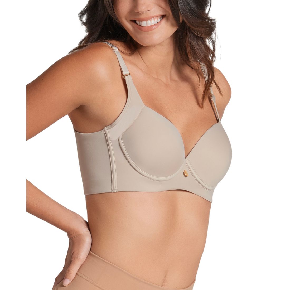 Leonisa Back Smoothing Bra with Soft Full Coverage Cups 011970