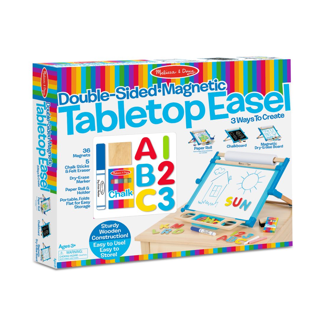 Melissa And Doug Melissa & Doug Double-Sided Magnetic Tabletop Easel
