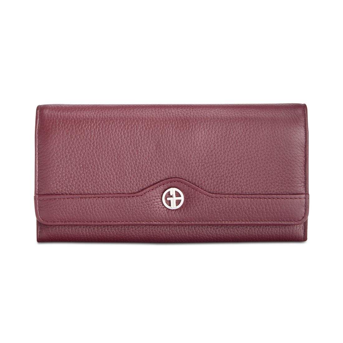 Giani Bernini Pebble Leather Receipt Wallet, Exclusively at Macy's