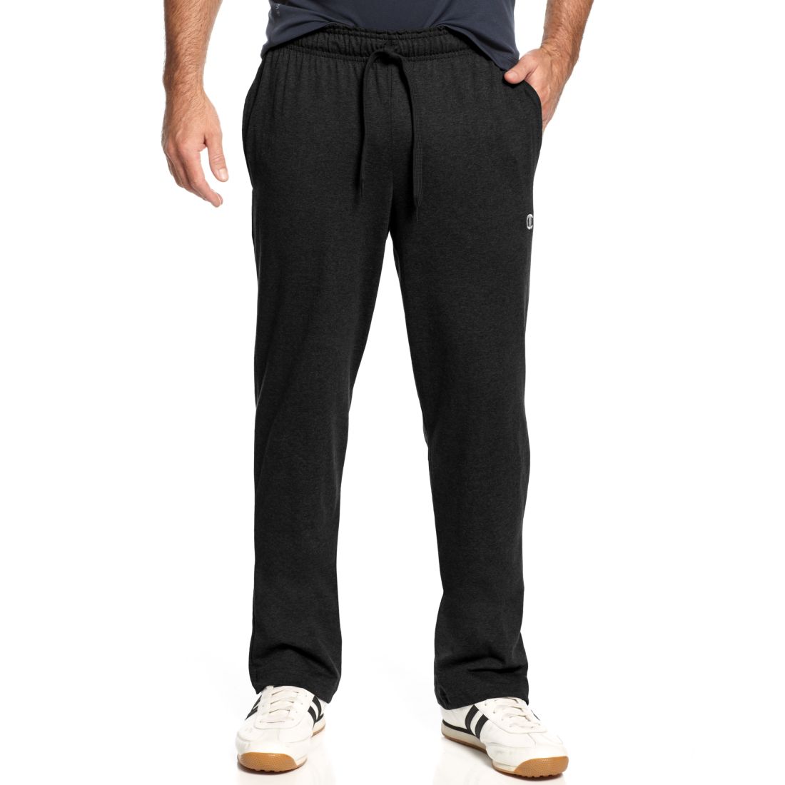 Champion Men's Jersey Open-Bottom Pants