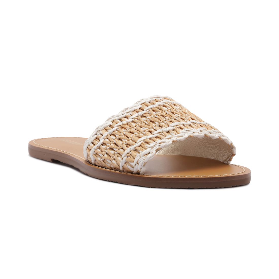 Arezzo Women's Liz Round Toe Flat Sandals