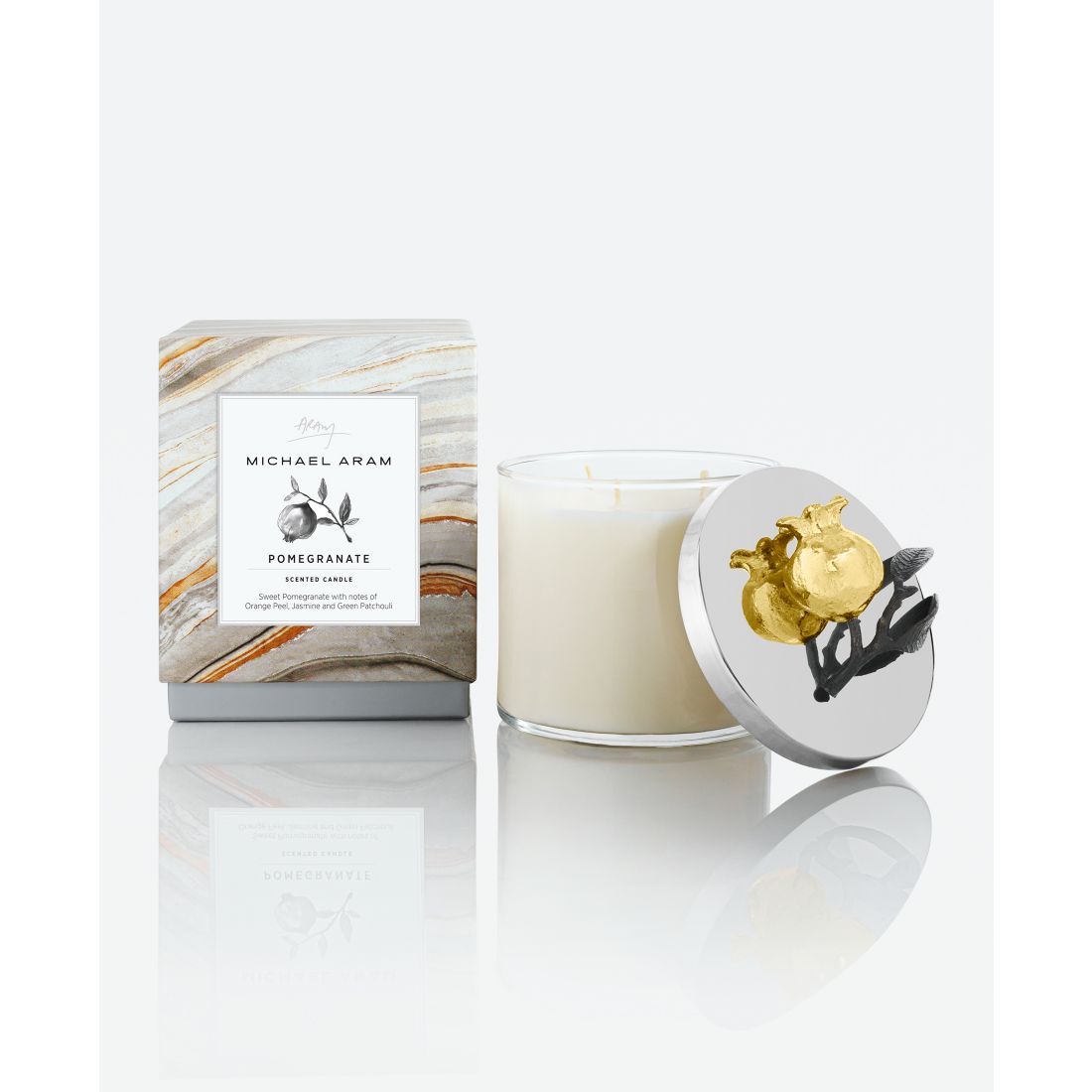 Michael Aram Pomegranate Candle Gold
