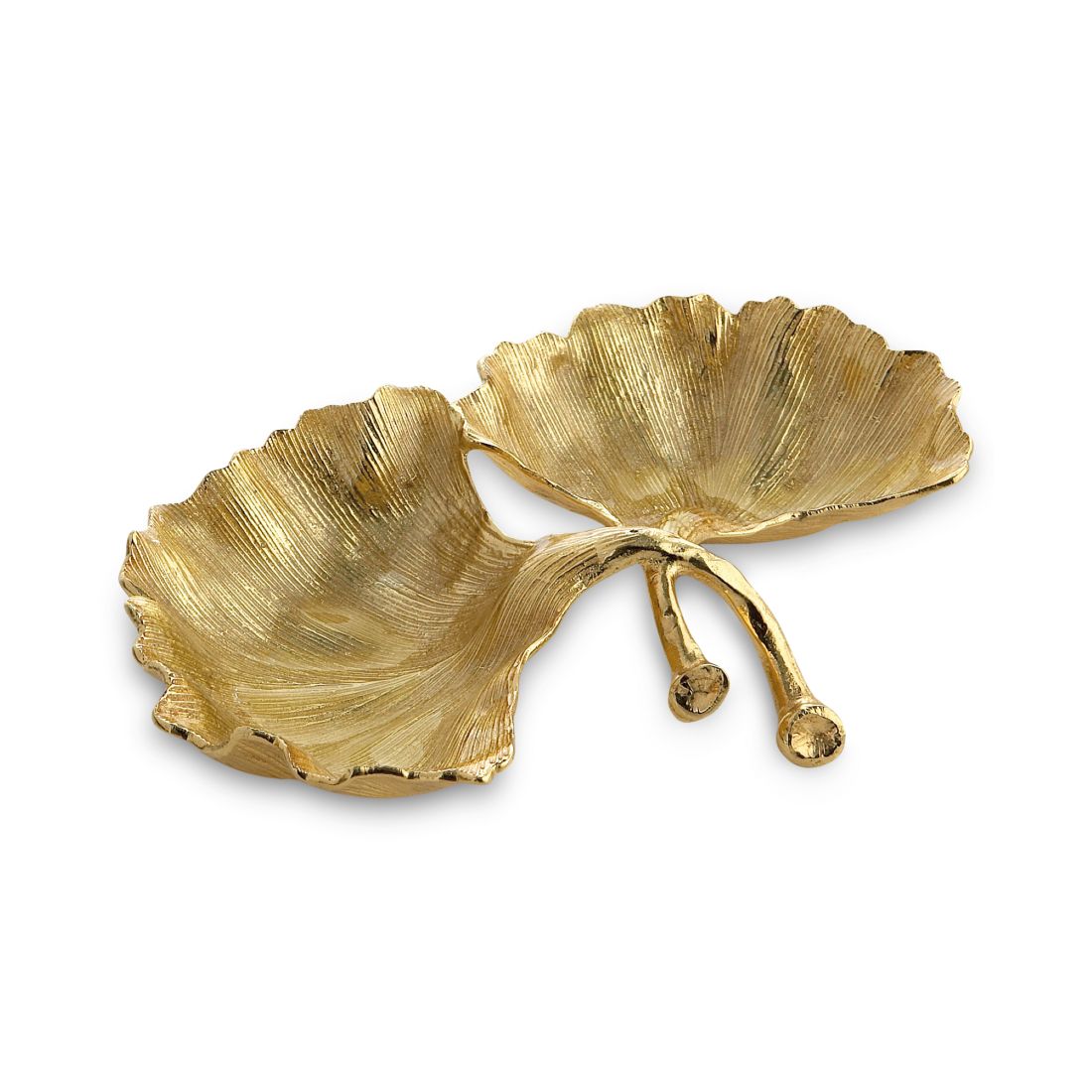 Michael Aram Gold Ginkgo Double Compartment Dish