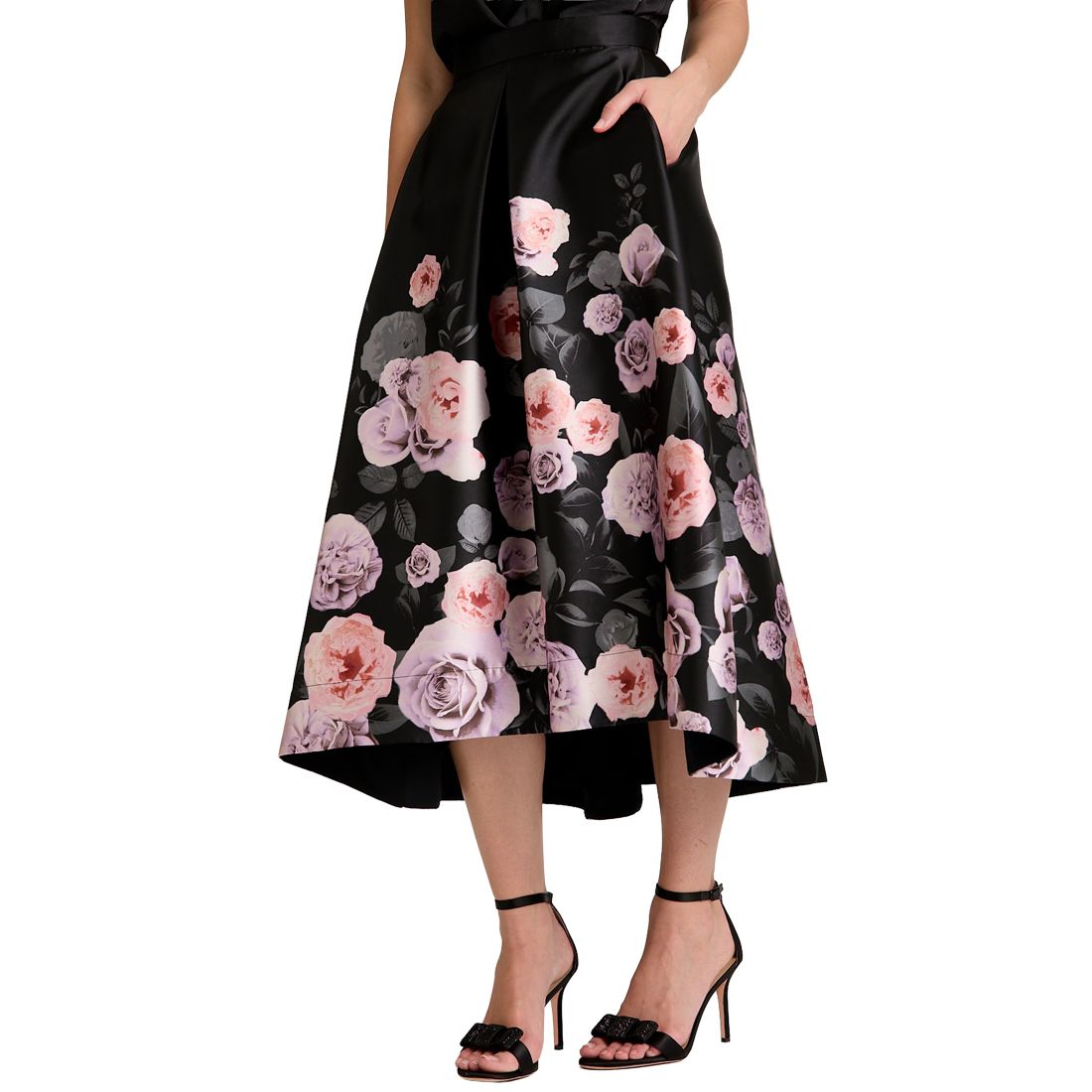 Muse Women's Printed Pleated Midi Skirt