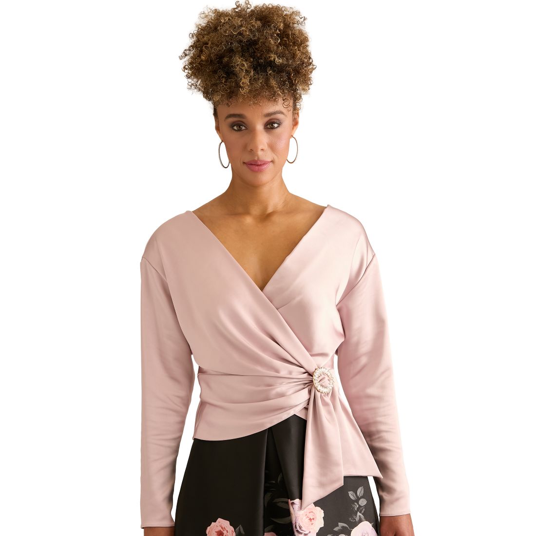 Muse Women's V-Neck Long-Sleeve Top