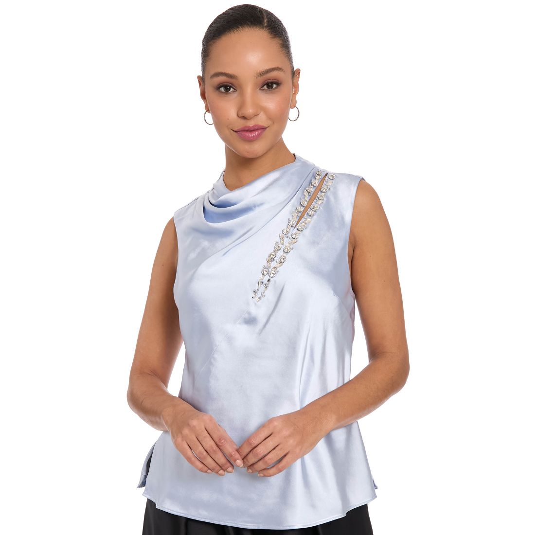Muse Women's Asymmetrical Keyhole Top