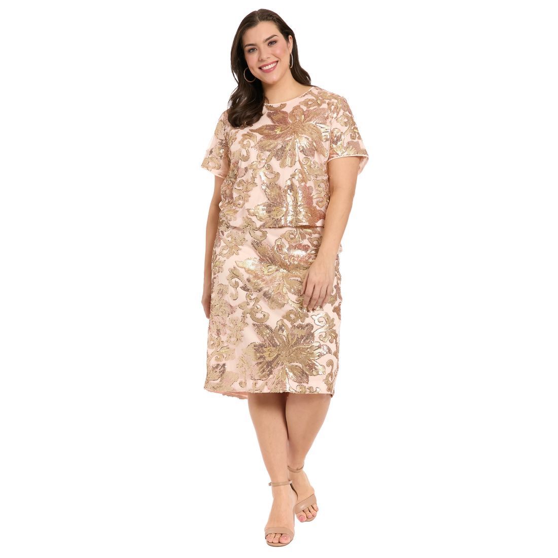 Macy*s Muse Plus Size Jewel Neck Cropped T-Shirt available now at King of  Prussia